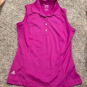 Purple Adidas women’s golf shirt